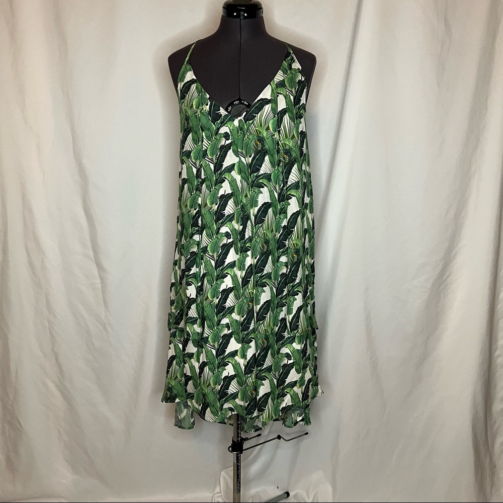 Rebecca minkoff palm leaf dress